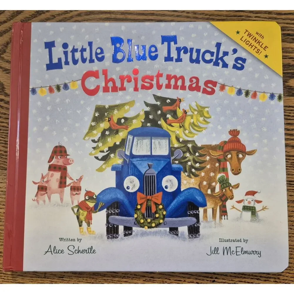 Two Little Blue Truck Books Halloween & Christmas Hardcover by Alice Schertle